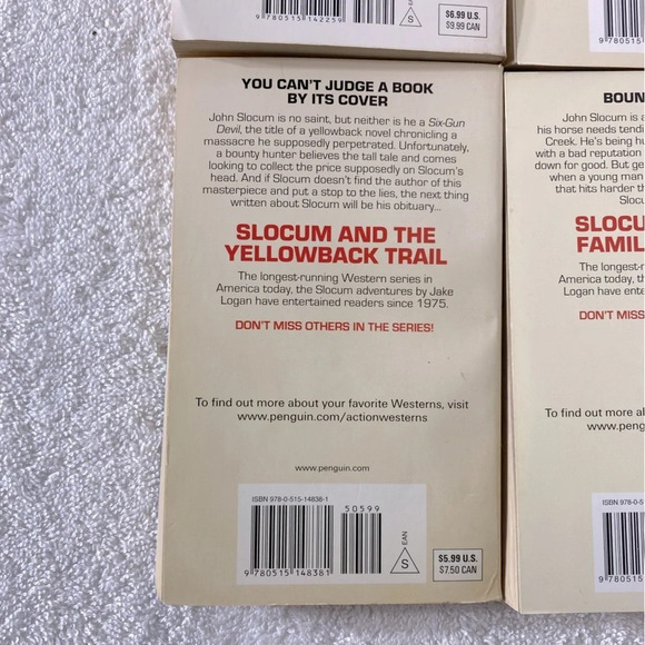 Vintage Jake Logan Action Western Romance Novels x4 - Picture 13 of 14